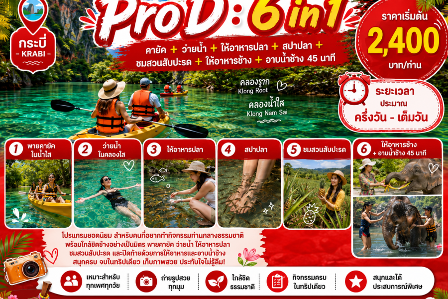 Pro D – Kayaking & Elephant Bathing
