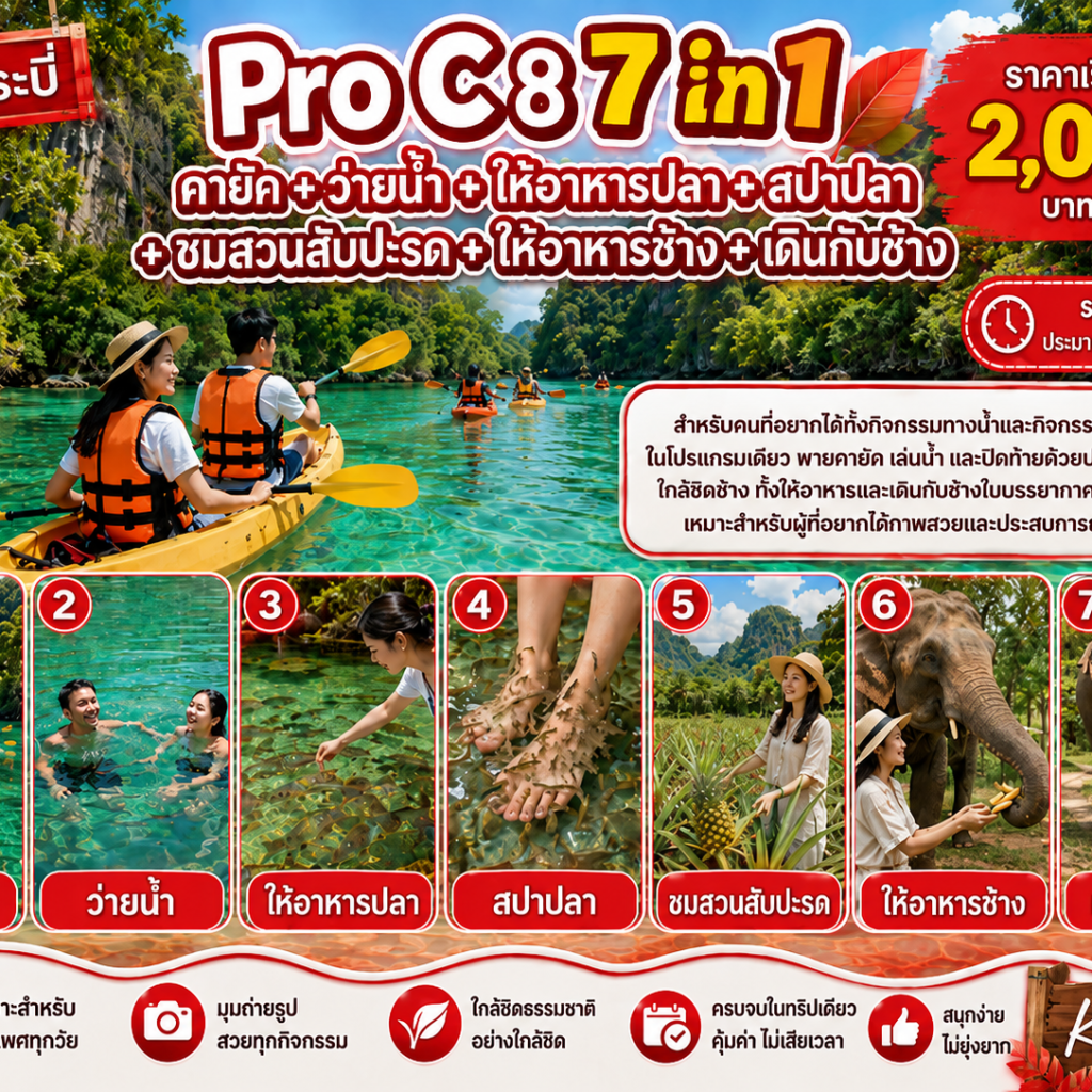 Pro C – Kayaking & Elephant Walk